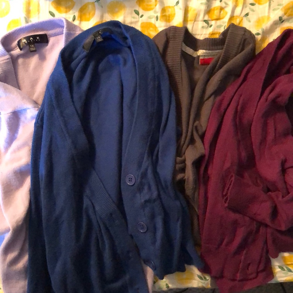 1X ModCloth/Mak cropped cardigans